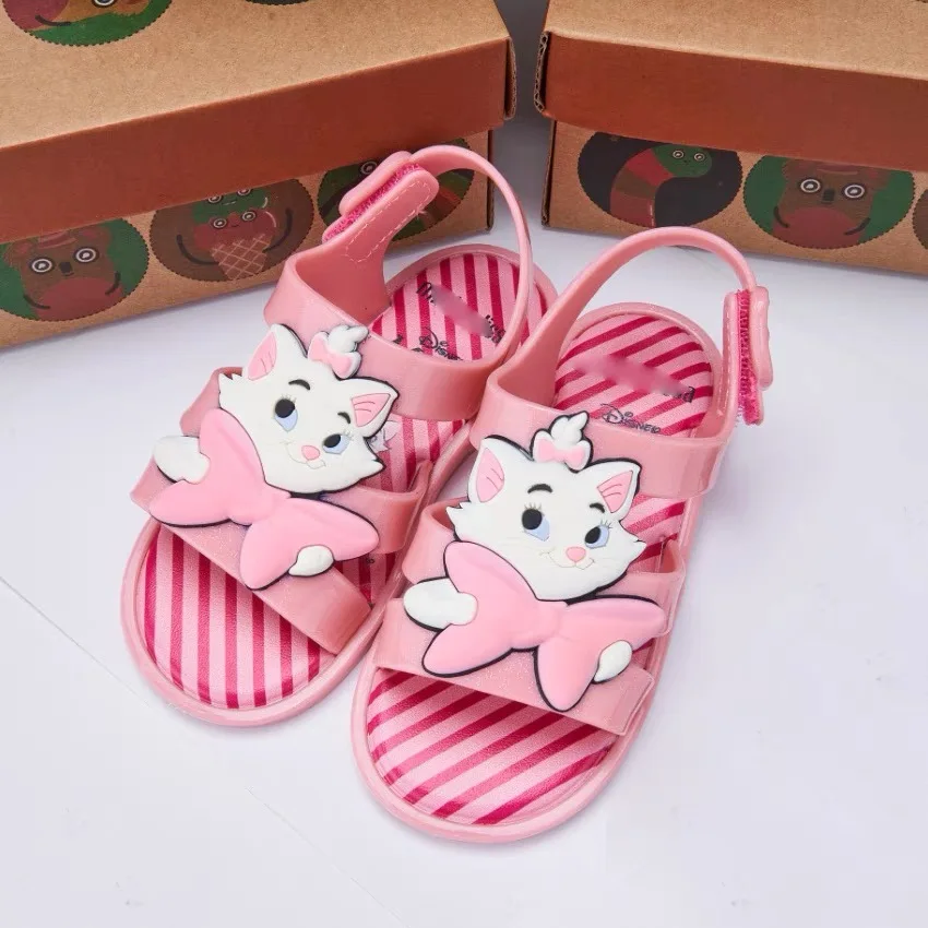 Mini Melissa Brand New Spanish Style Soft Plastic Sandals Kids Beach Shoes Baby Boys and girls Tread Summer Water Shoes