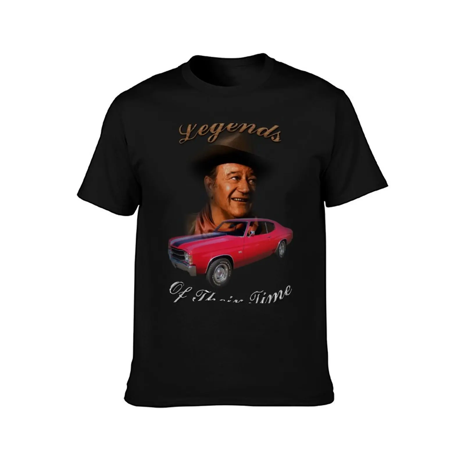 John Wayne T-Shirt Simple Casual Short Sleeve Cotton T-Shirt