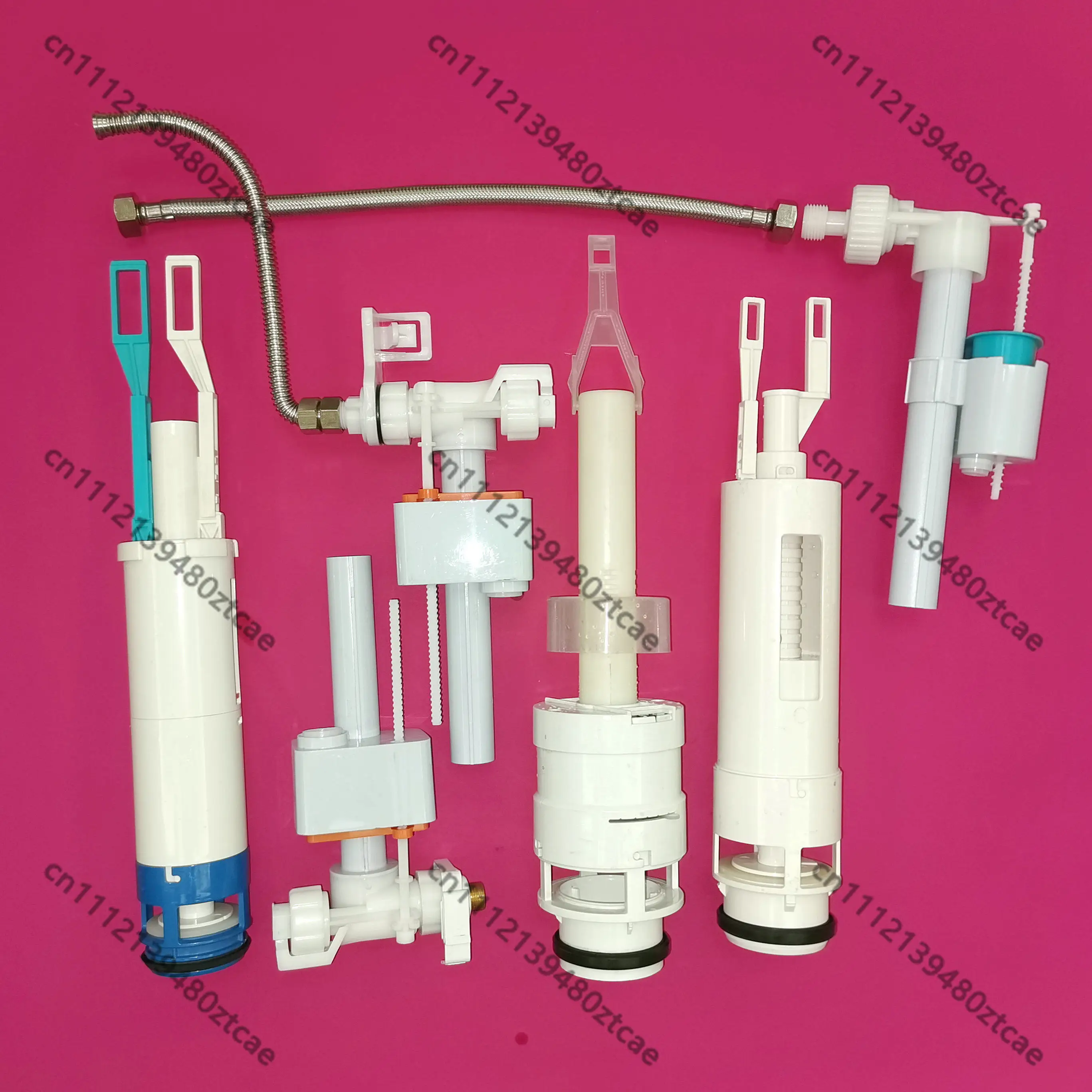Concealed Water Tank Fitting for Wall Hung Toilet Inlet Valve Drain Valve Flush Part for Wall Mounted Wc