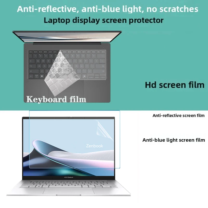 For 14inch ASUS Zenbook 14 UX3405 UM3406 Notebook computer display high-definition screen eye protection film keyboard film