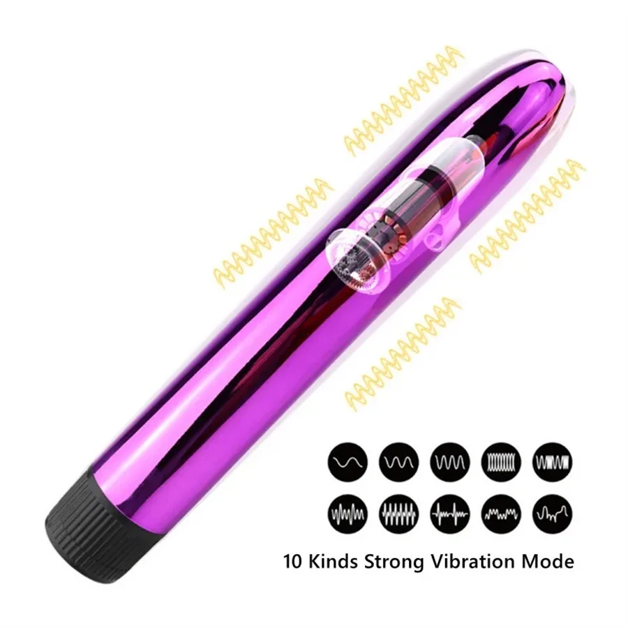 7 Inch Huge Dildo Vibrator AV Stick Bullet Vibrator Vaginal Pussy G-spot Stimulator Female Pocket Masturbator Sex Toys For Women