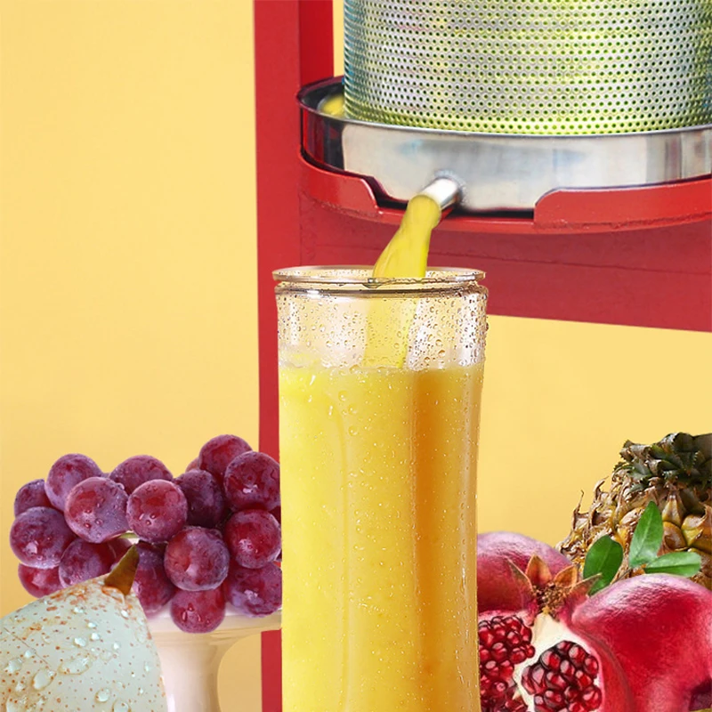 Oliepers, kleine huishoudelijke pers, handmatige olierestenpers met hydraulische krik, commerciële fruitpers