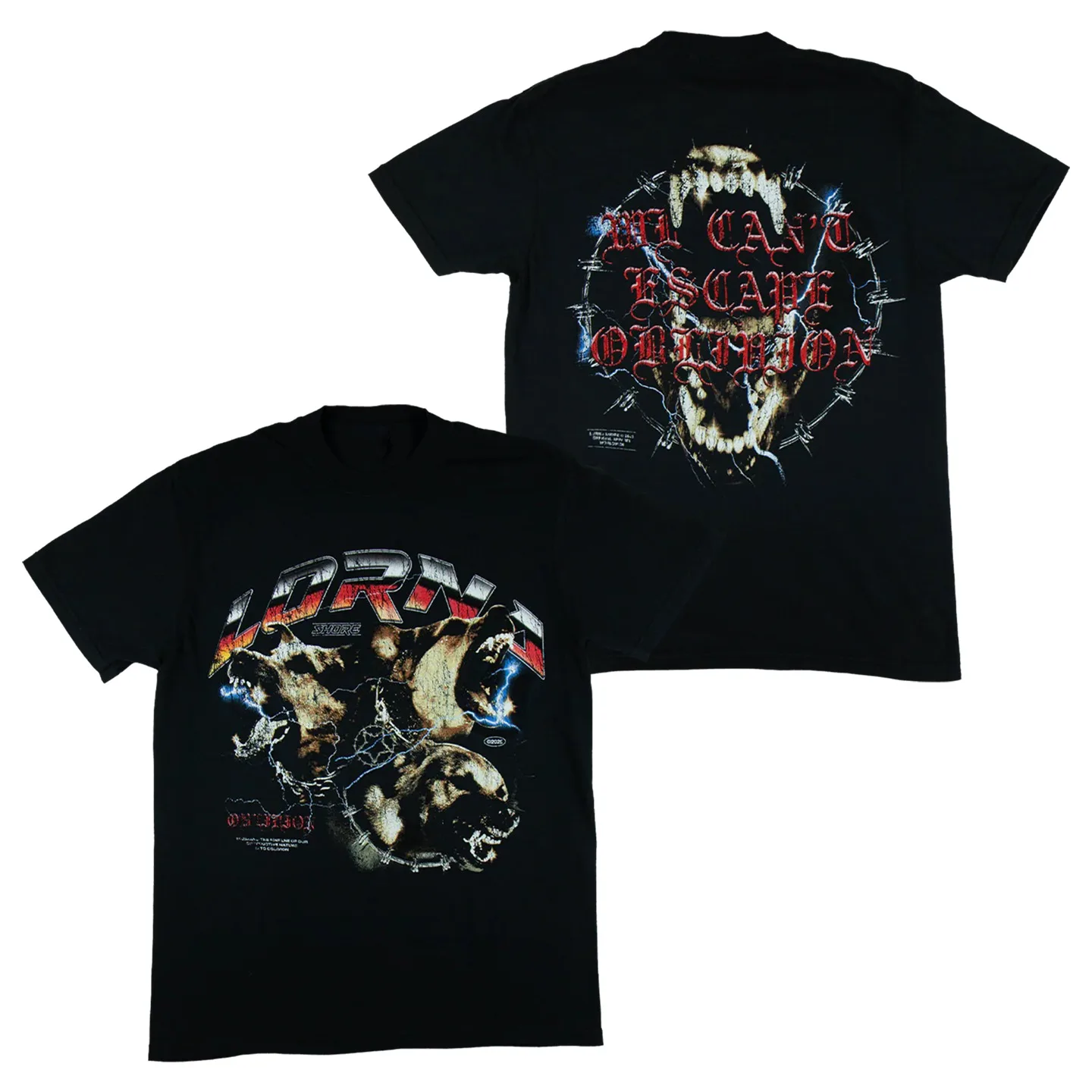 Rare Lorna Shore - Dark Metal-Inspired Hardcore Metal Rock Graphic T-Shirt for Men and Women in Loose Fit, Dark Style