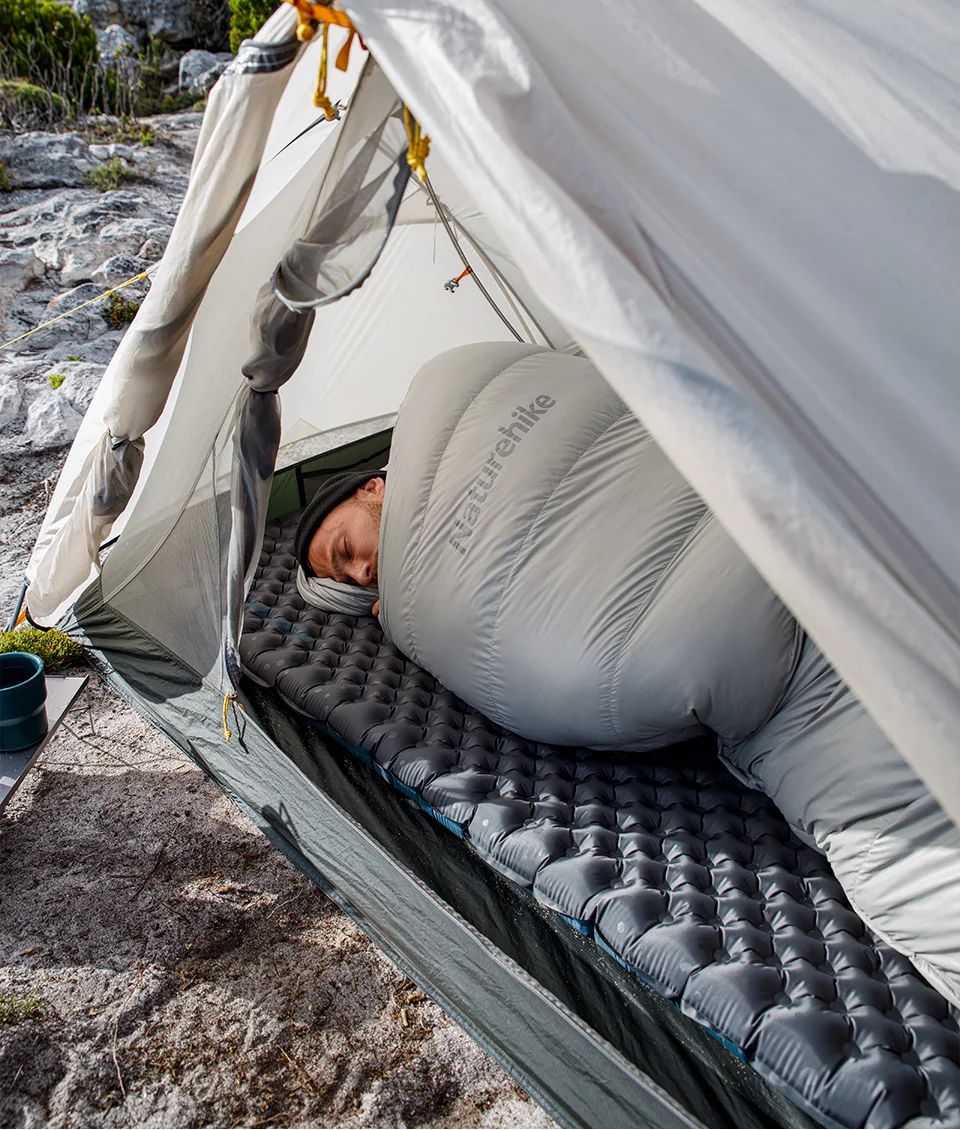 Naturehike 2024 Neue Camping-Luftmatratze 3,5 High R-Wert 4-Jahreszeiten-Ultraleichte Isomatte Tragbare, schnell aufblasbare Outdoor-Matte – Detail 7