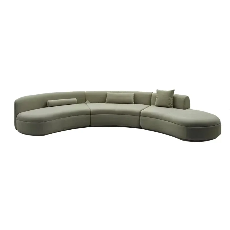 

Curved sofa special-shaped module corner large, medium and small living room light luxury