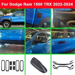 For Dodge Ram 1500 TRX 2022 2023 2024 ABS Front Hood Grille Mirror Cover Car Frame Trim Handle Bowl Fuel Tank Fog Light Engine