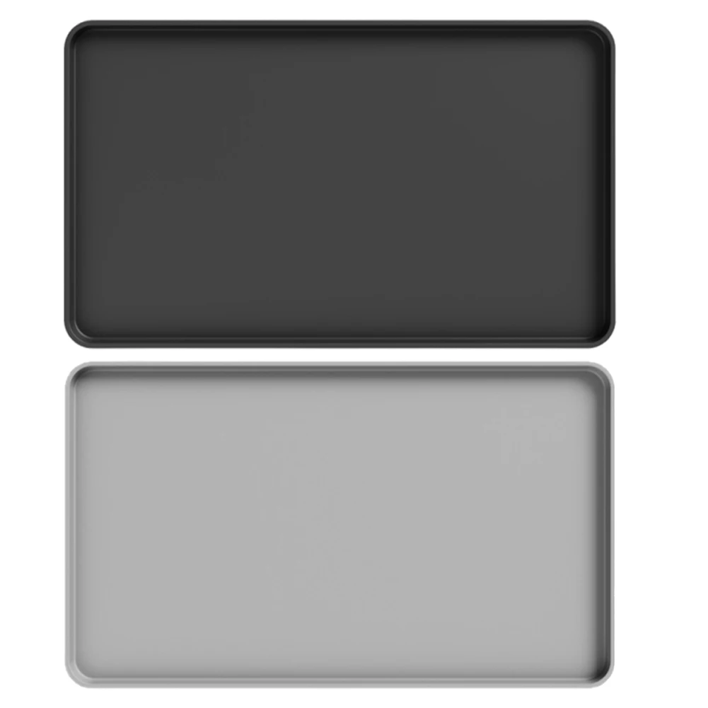 Raised Edge Drain Mat Waterproof Thicken Dish Drying Pad Heat Silicone Tray Coaster for Espresso Machine Station