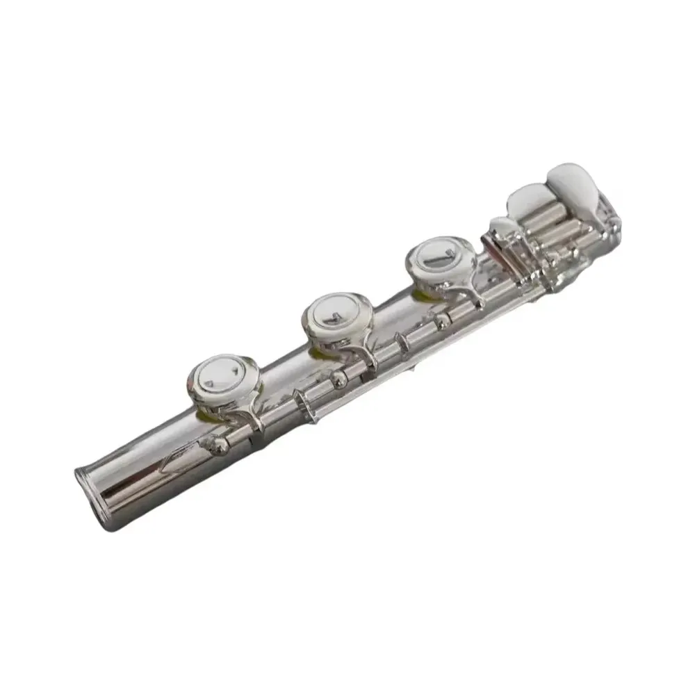 1Pcs Flute B‑Flat Foot Joint Tail Section Standard Replacement Part for Flute Players & Repair Technicians