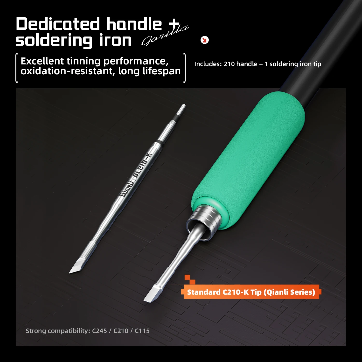Qianli H240 Smart Soldering Station Rapid Heating Soldering Iron with Precise PID Temperature Control for Electronic Repair