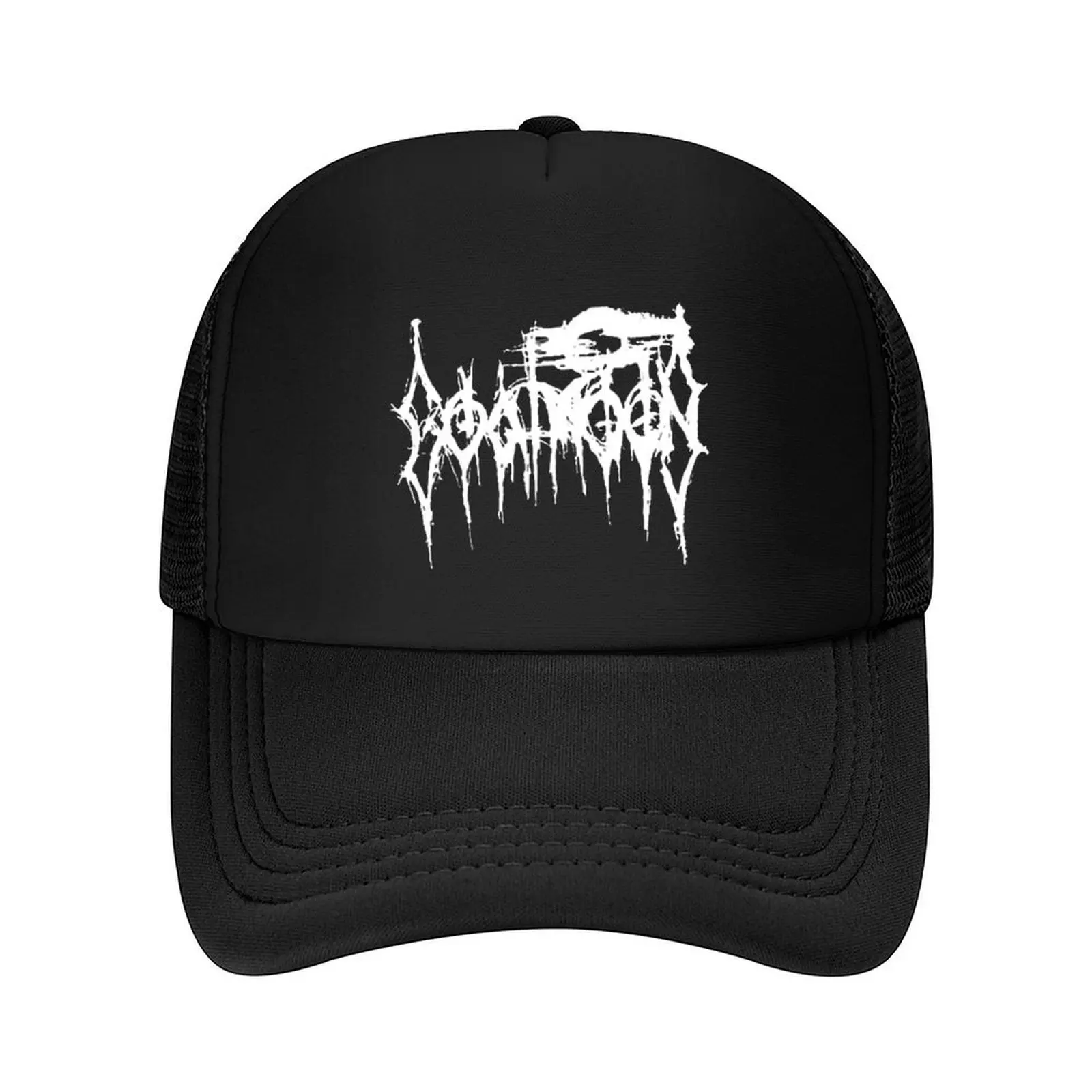 

Goatmoon Logo | Black Metal Baseball Cap Fishing cap fun hats Unique hats Luxury Brand Men's Baseball Women's