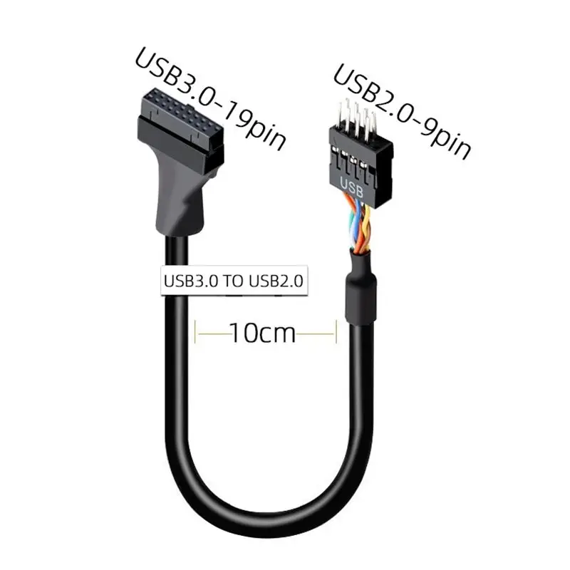 Front Panel USB3.0 To Motherboard USB2.0 Adapter Cable 20Pin To 9Pin Motherboard USB3.0/USB2.0 Adapter