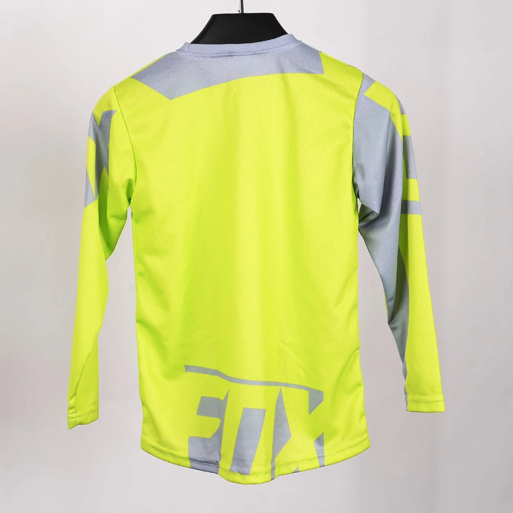 BAT FOX-de secagem rápida Downhill Jersey para crianças, Offroad infantil, DH Mountain Bike, Motocross Jerseys, Enduro MTB Jersey