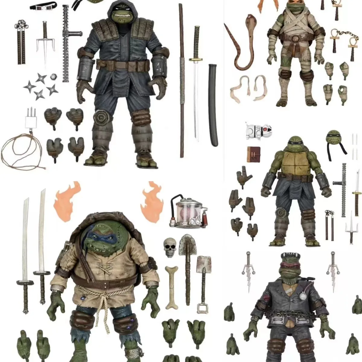 

Мобильная модель Neca Global Monster Turtle Leonardo Mummy Raphael's Last Wanderer