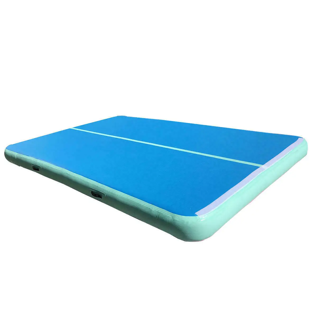 

HIBADOU Gymnastics Tracks 3x3x0.2m Inflatable Air Gymnastics Mat Training Mats 8 inches Thickness Inflatable Air Track with Pump