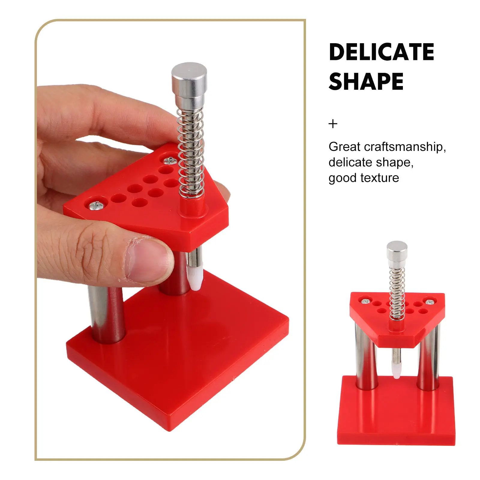 1Set Watchmaker Repair Tool Kit Metal Hand Presser Watch Hand Remover Repair Magnifier for Precision Watch Maintenance Quartz