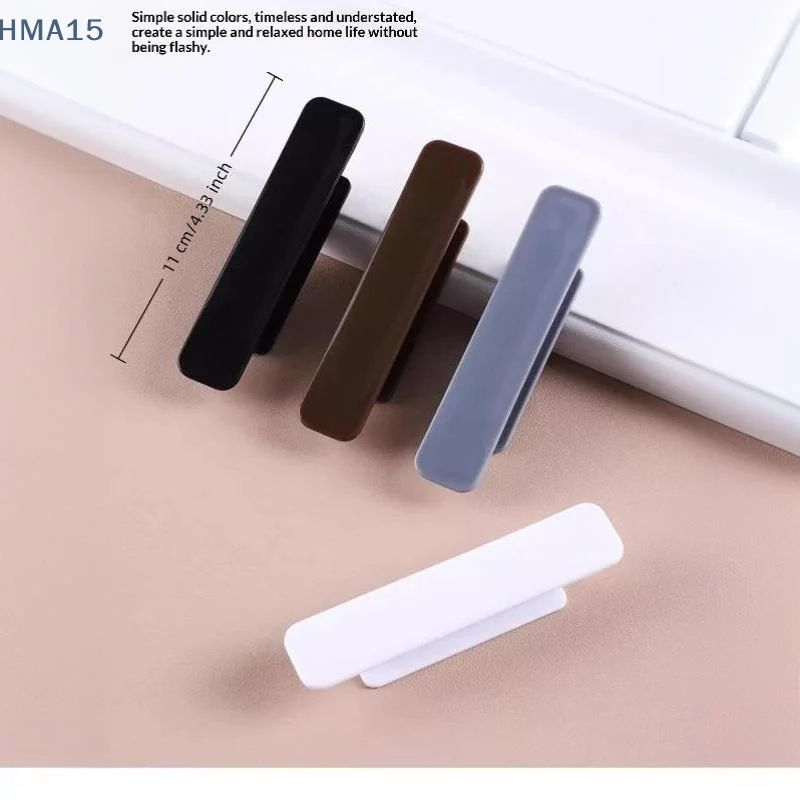 【YA】Multi-scene Non-punching Self-adhesive Handles 2pcs Drawer Pulls for Home Cabinet Window Balcony Door