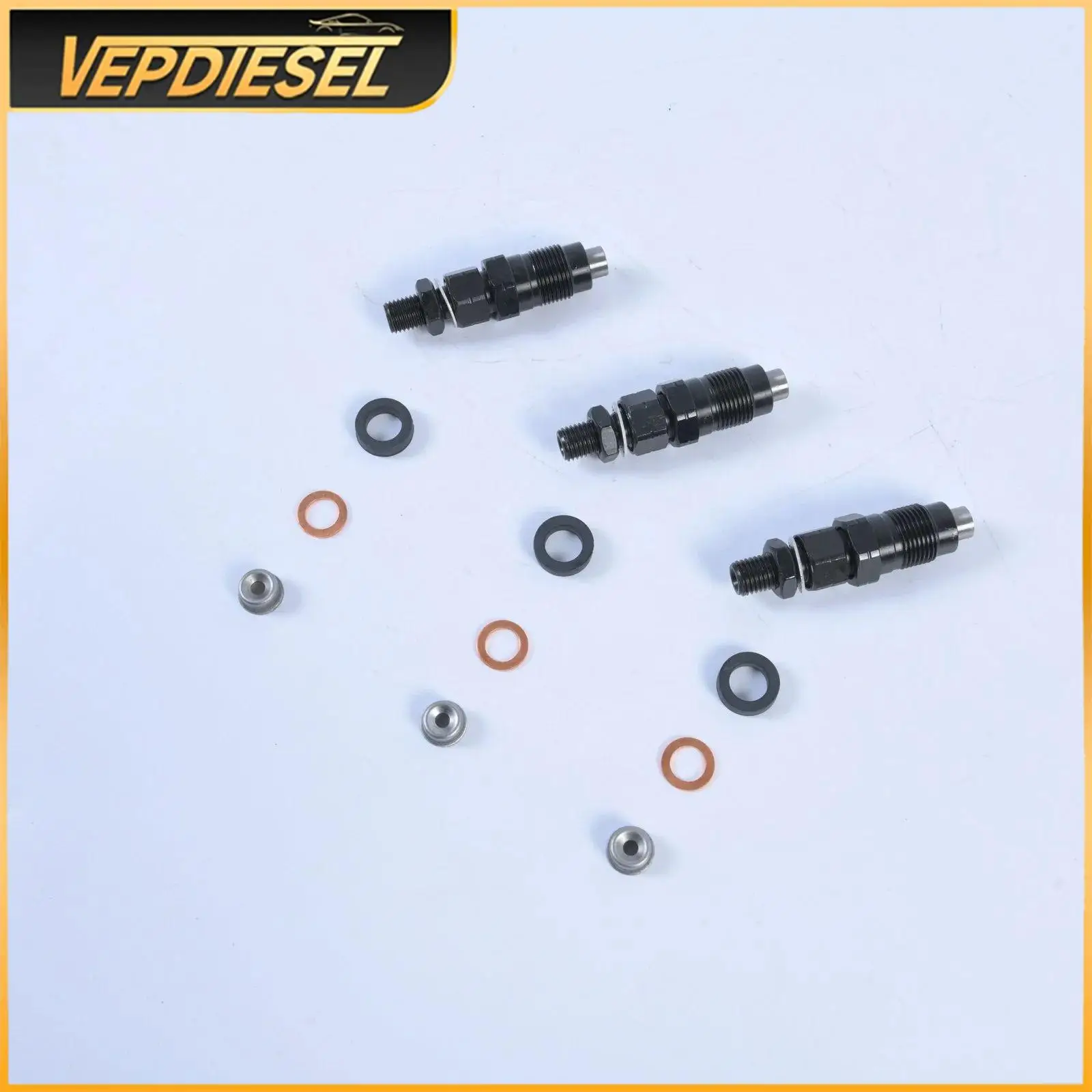 

H1600-53000 Fuel Injector 3PCS for Kubota D722 Engine 0.444kg 16001-53002