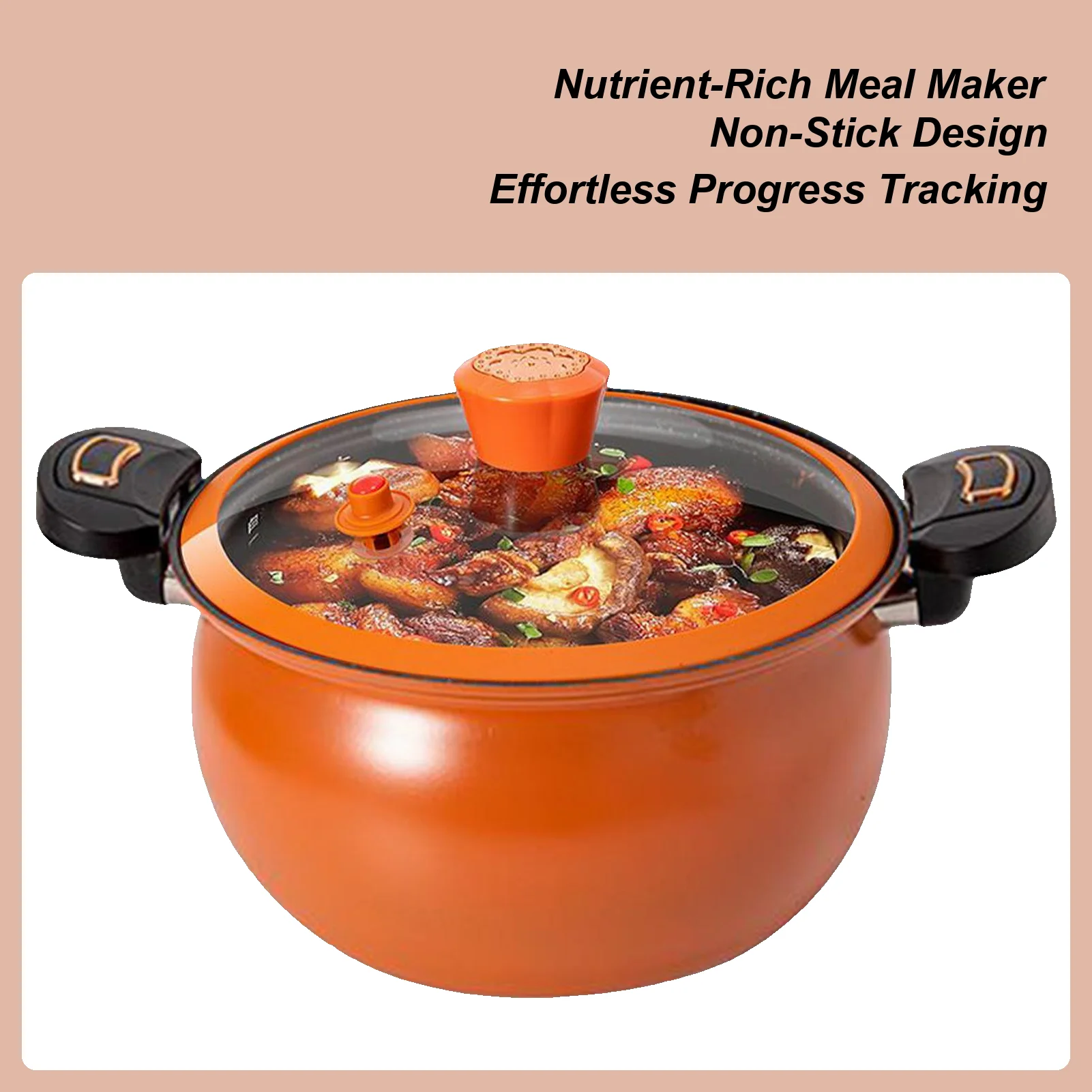 

Pressure Cooker Fast Cooking Cookware Non-Stick Fast Heating Pressure Cooker With See-Through Lid For Home Kitchen Boil Stew
