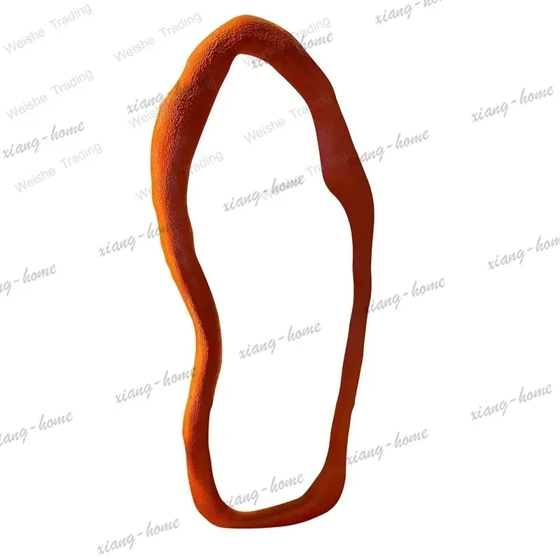LD French retro floor-to-ceiling mirror oval shape full-body mirror special-shaped clothing store fitting mirror Landmark