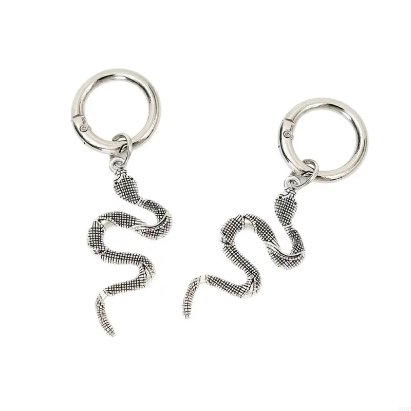 

Silver Snake Shoe Buckles Comfortable Shoe Decoration for Women Girls 2Pcs