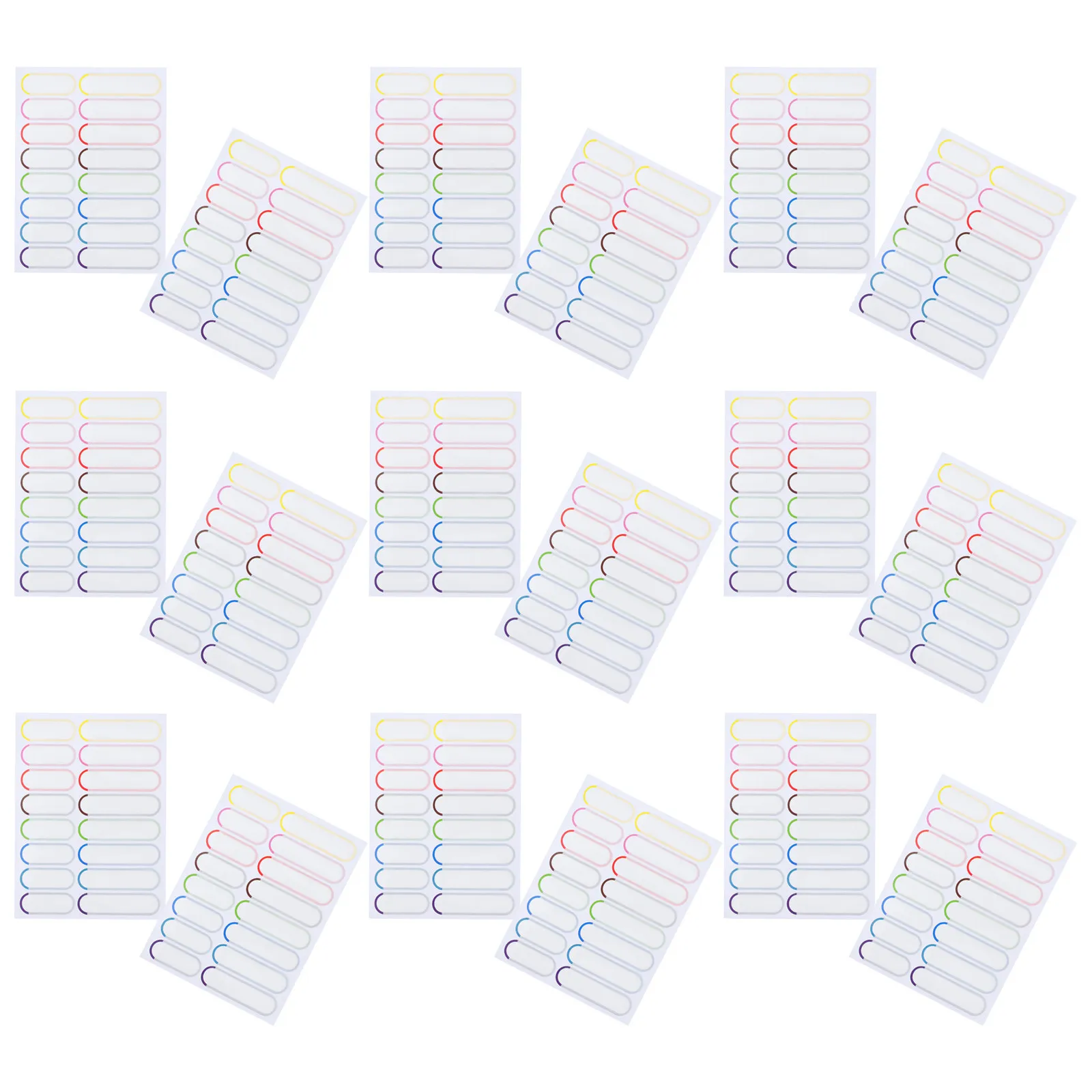 20Sheets Waterproof Name Labels Self-Adhesive Bottle Stickers Dishwasher Safe Transparent Protective Layer for Daycare