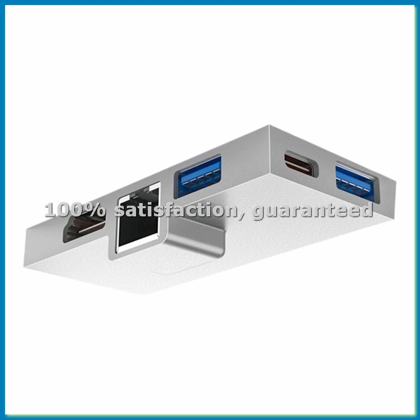 

Док-станция Type-C Hub Pro 8 9 X с поддержкой 4K, RJ45, USB 3.0 и кардридером-ABHG