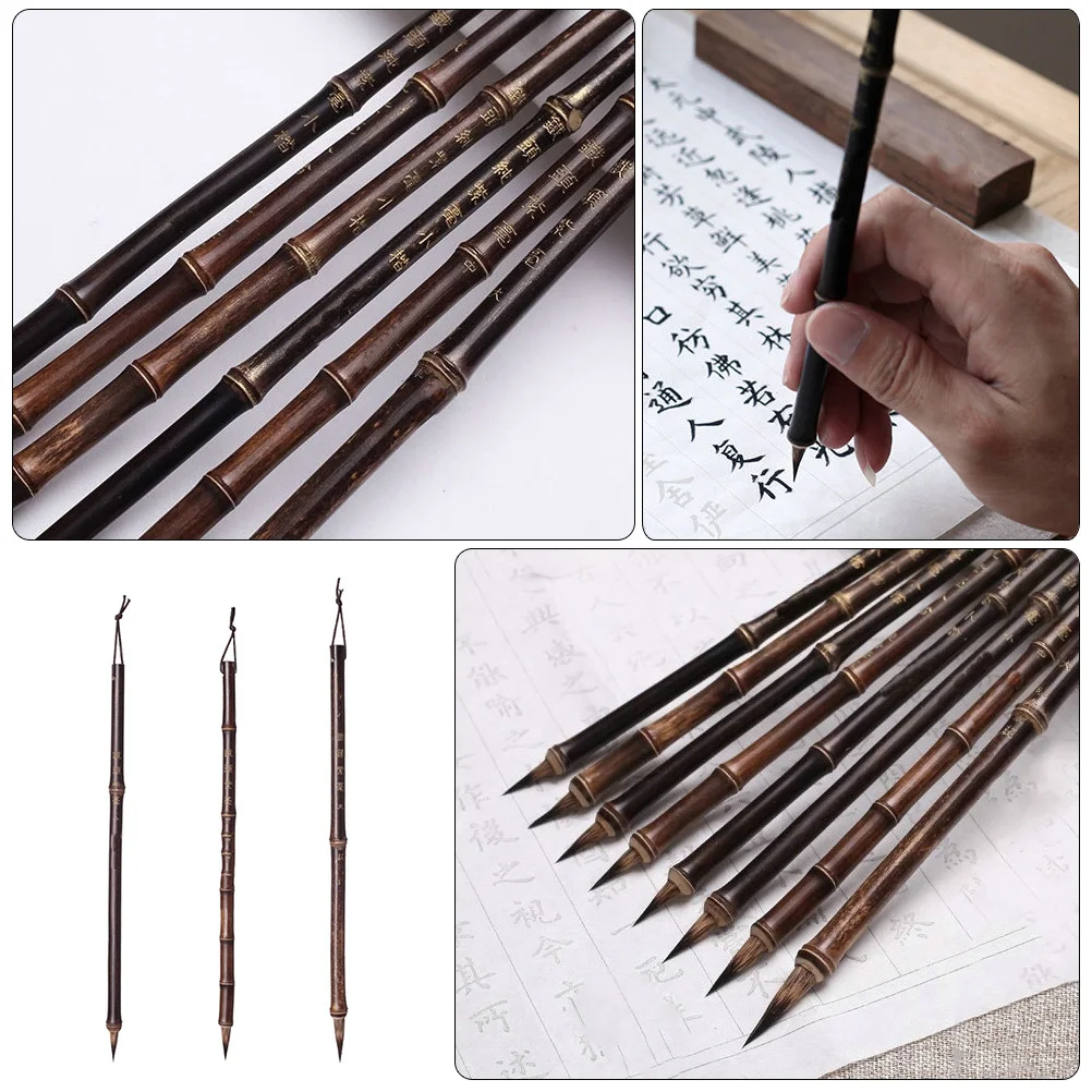 

3Pcs Calligraphy Brush Set Premium Traditional Chinese Writing Painting Brush Pen for Watercolor Drawing Practicing Chinese