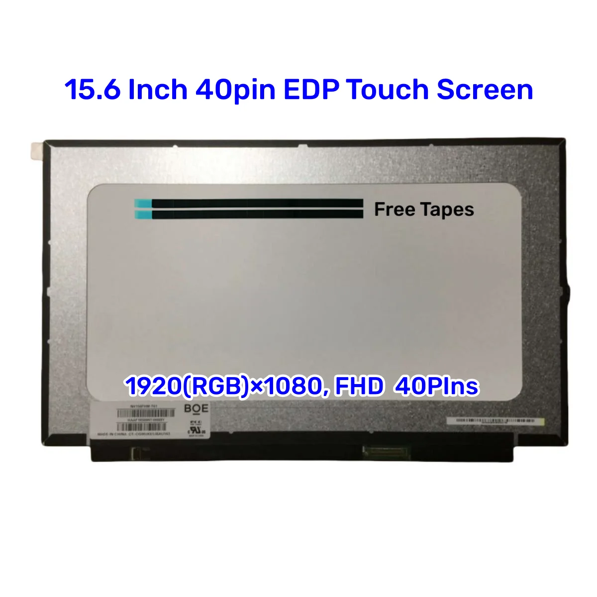 

15.6 Inch 40pin EDP NV156FHM-T01 V8.0 15.6 LED LCD In Touch Screen 1920x1080 Replacement New Panel