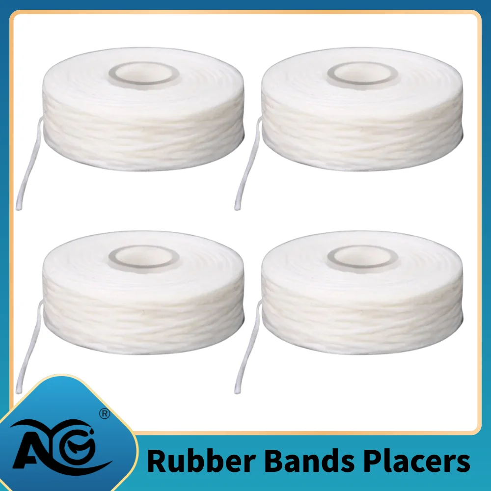 AG 1/5Rolls Dental Flosse Mint Flavored Pick Built-In Spool Flat Wire Dental Flosser Teeth Cleaning Toothpick Teeth Flosser