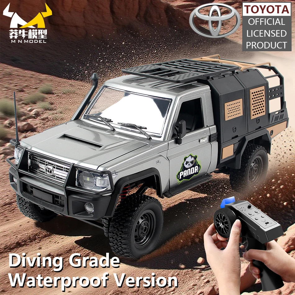 

MN MODEL 1:12 4WD Remote Control Panda Off-Road Car Retro Pickup Rock Crawler Tour Terrain Vehicle Climbing Truck Toy for Adult