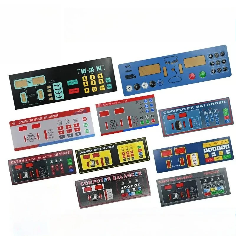 Various Types of Tyre Balancing Machine Press Key Board Balance Meter Touch Switch Control Panel Display Screen