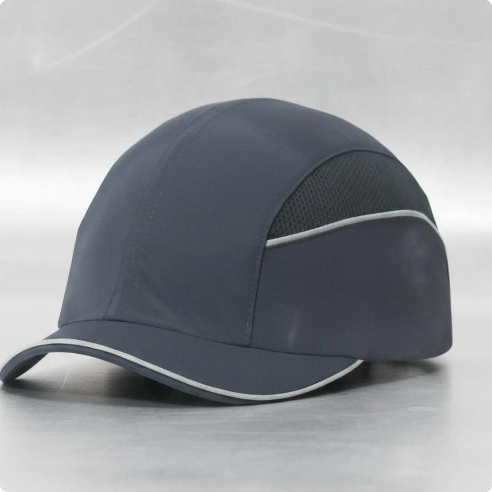 Comfortable Safety Cap with Built in Helmet Padding for Workshop Tasks Adjustable Rear Strap Mesh Side Panels