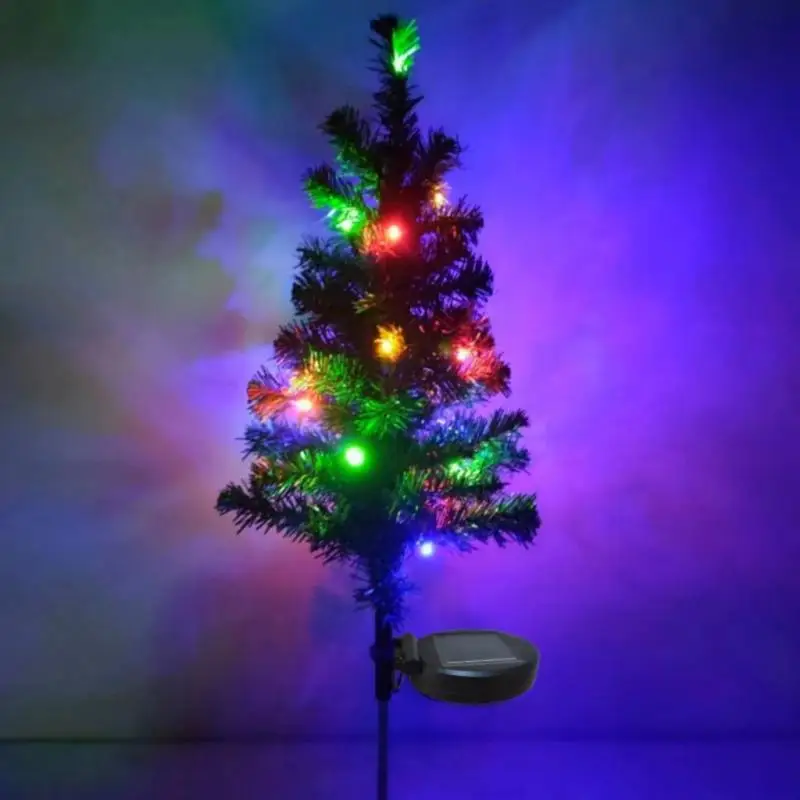 Solar Christmas Tree Home Bedroom Party Decorations Artificial Christmas Tree Children DIY Handicraft 2025 New Year Gift