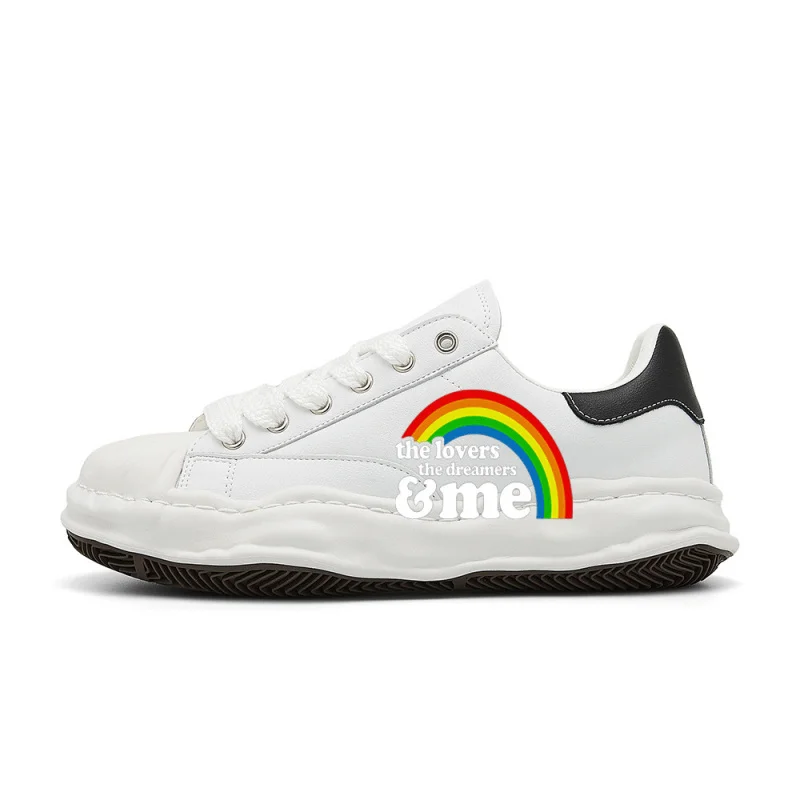 

Кроссовки Rainbow Connection в ретро-стиле для уличной моды: стильные, удобные, универсальные, подходят для повседневной носки.