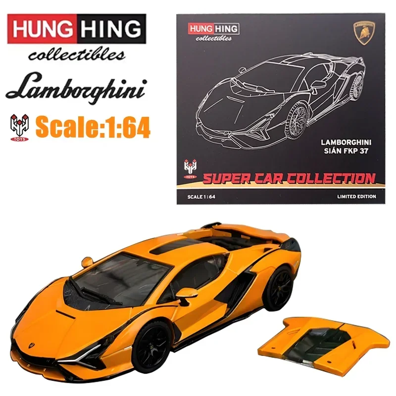 HH Toys 1/64 LAMBORGHINI SIAN FKP 37 SUPER CAR COLLEETON LIMITED EDITION Alloy Toy Motor Vehicle Diecast Metal Model Gifts