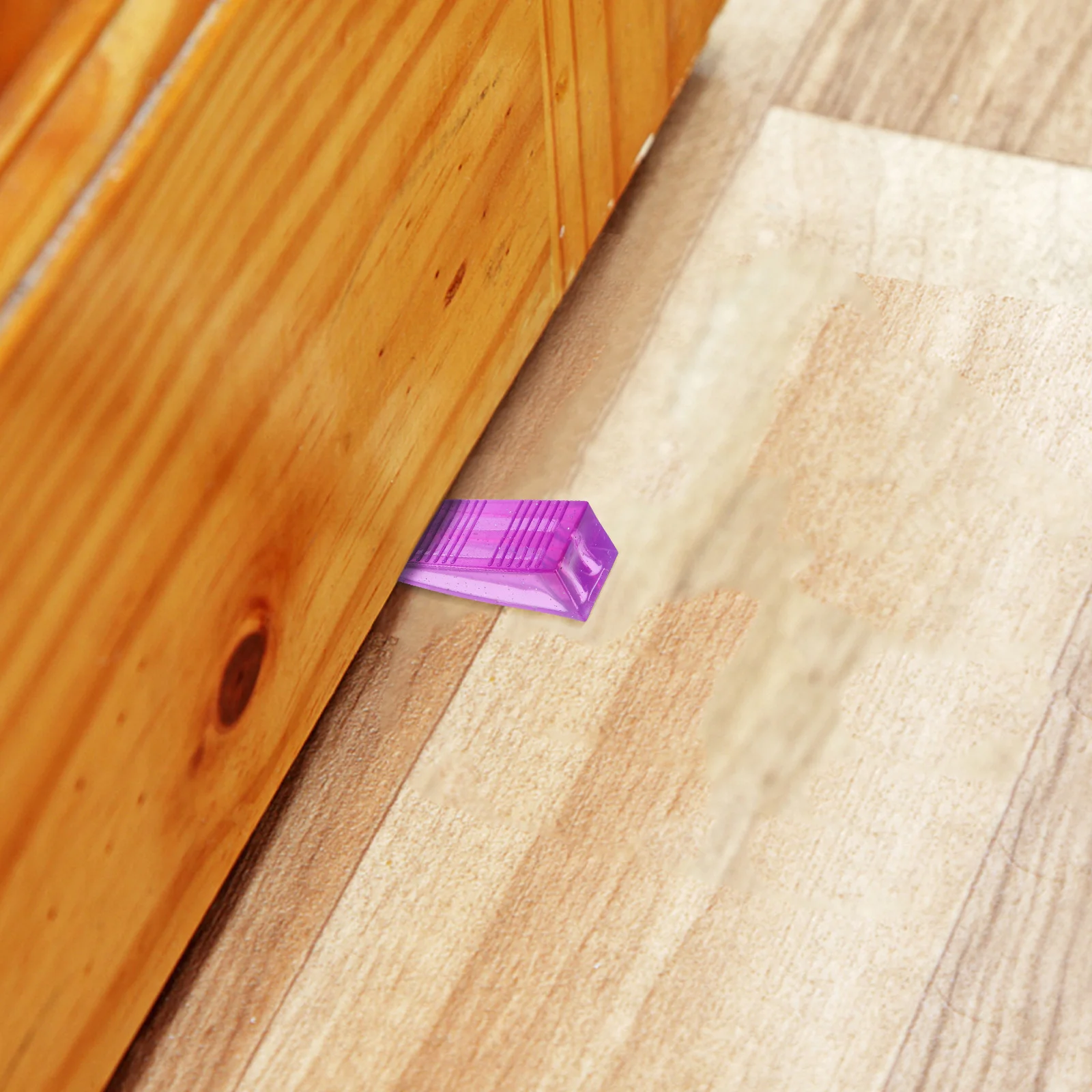 

Creative Purple Flexible Finger Protector Door Stopper Non-Perforated Anti-Slip Base Floor Scratch Preventer Windproof Door