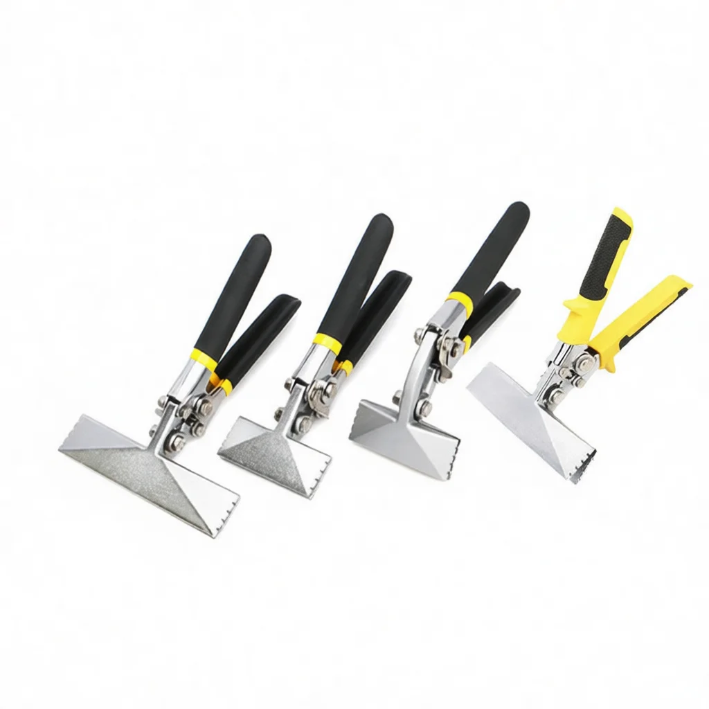 Manual Hand Seamer Folding Plier Straight Curved Jaw Plate Bender Metal Working Tool Chrome Vanadium Steel Electrician Supply