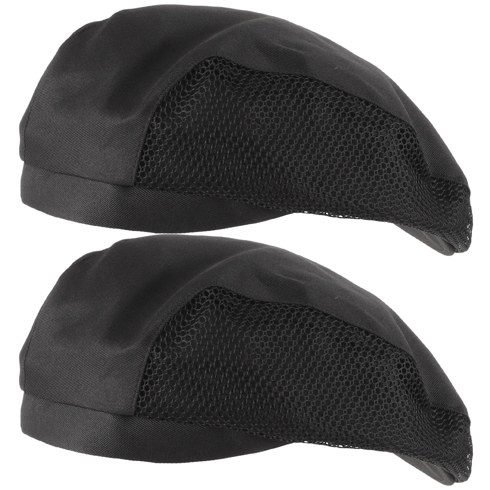 2Pcs Cook Hat Chef Hat Soft Comfortable Fabric Reusable Washable Hair Net Food Service Workwear Hair Hats for Women