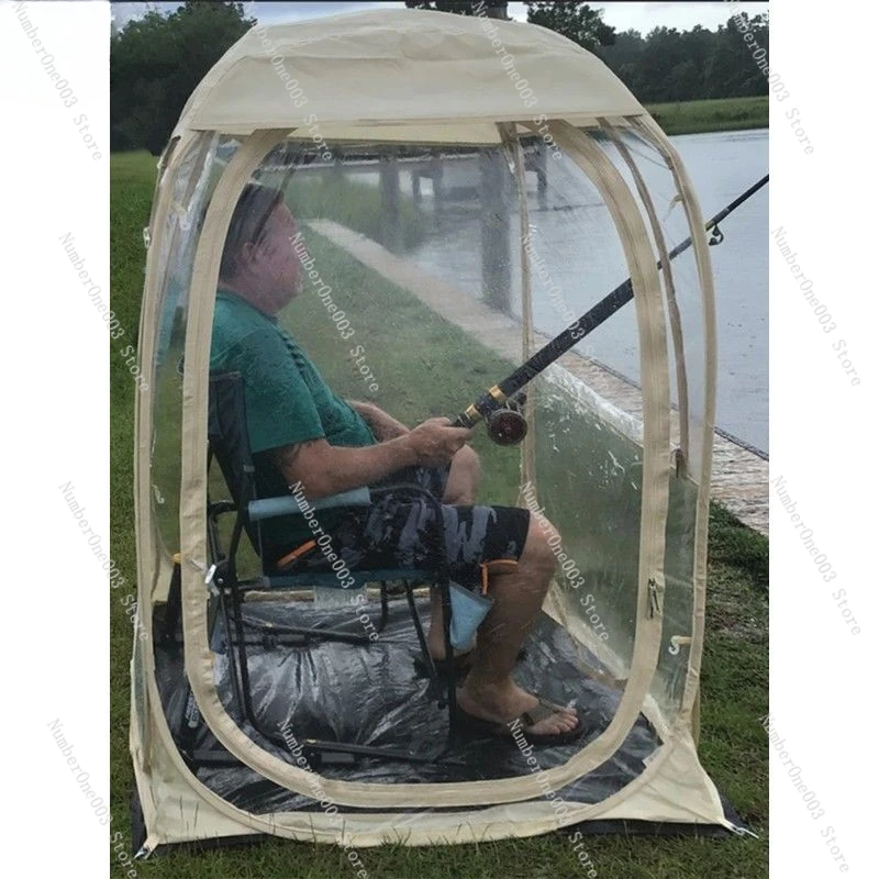 Fishing tent autumn and winter single outdoor windproof and cold-proof transparent tent raft fishing