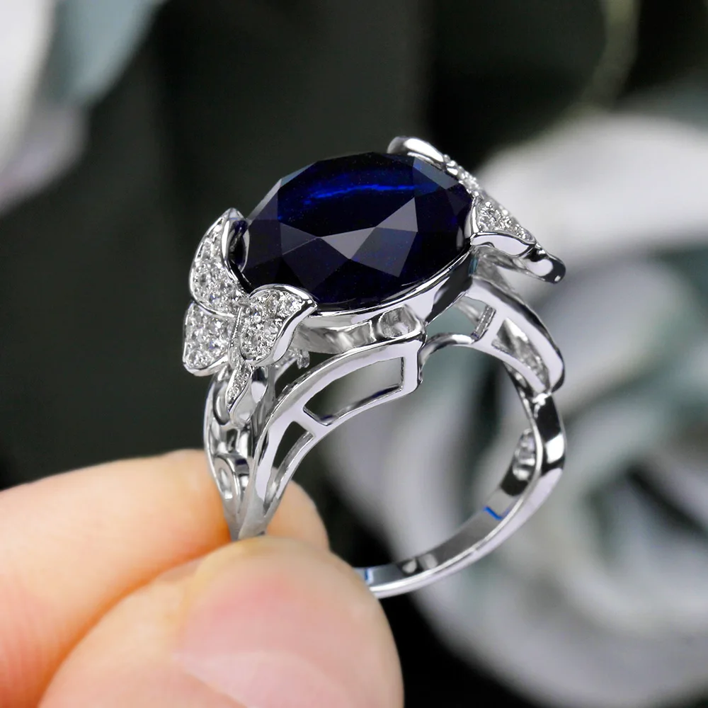 High Quality Pearl Rings Plated Platinum Not Fade Easily Full Cubic Zircon Fine Jewelry Women Wedding Party Gift Clearance Sales