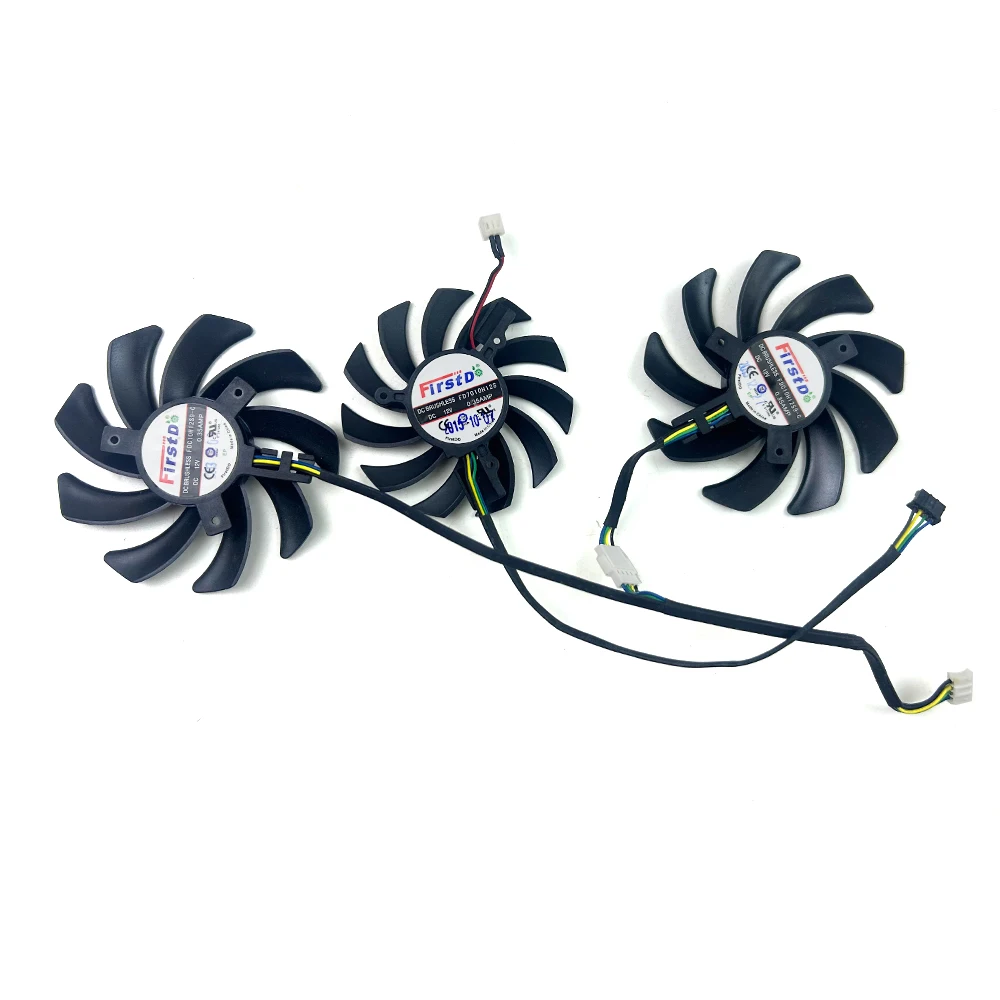 Cooling Fan 85mm FDC110H12S9-C 75MM FD7010H12S 4PIN R9 370X 4G D5 Toxic For Sapphire Radeon Toxic R9 270X 280X 370X 4G  GPU FAN