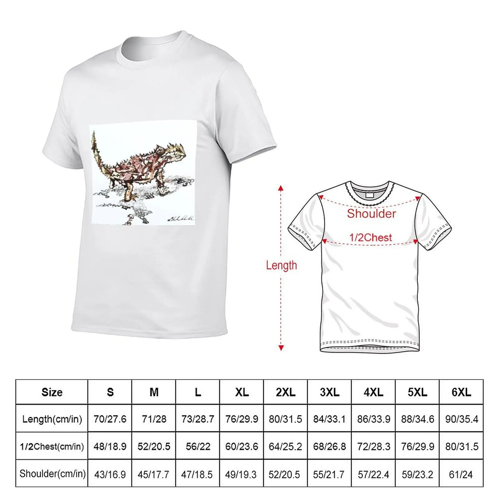 Australian lizard the Thorny devil an amazing creature T-Shirt boys animal print clothes mens graphic t-shirts