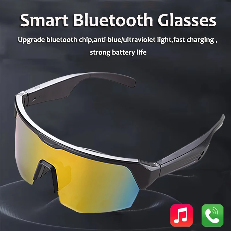 

Cycling Running Bluetooth Smart Glasses Technology Audio Call Remote Headset Sunglasses Sports Driving Music Earbuds Headphones
