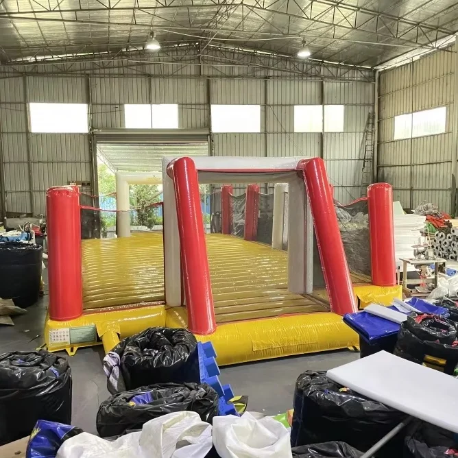 Mini campo de fútbol inflable rentable para actuaciones, campo de fútbol inflable a la venta
