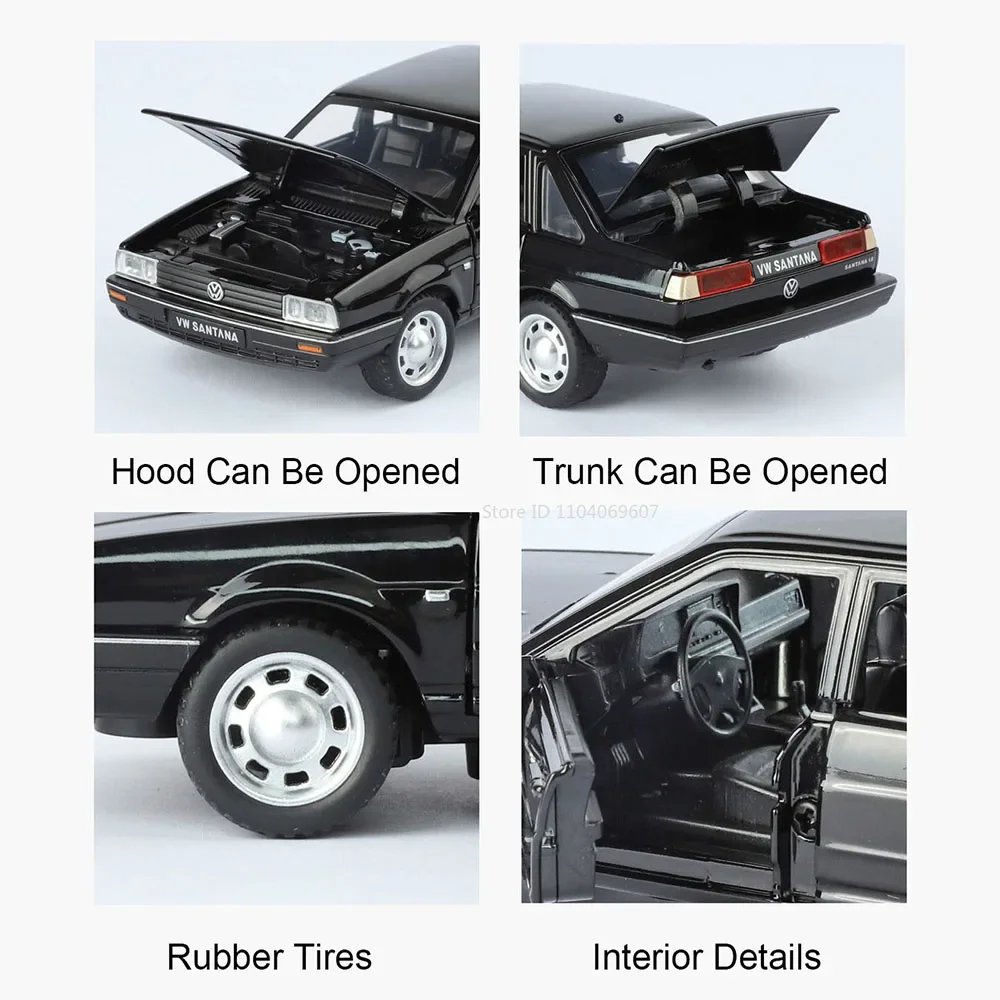 1:32 Bilancia Santana CC In Miniatura Modelli di Auto Giocattolo In Lega Pressofusa Suono Luce Porta Aperta Tirare Indietro per I Ragazzi Veicoli Educativi giocattoli