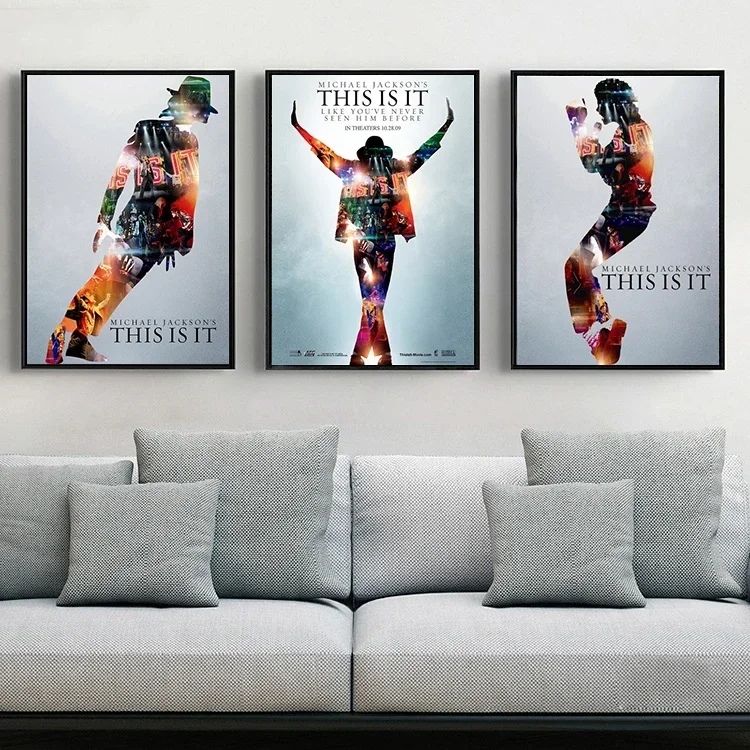 Famous Music Star Michael Jackson Poster Canvas Painting Modern Art HD Picture Print Karaoke Living Room Home Wall Decor Cuadros