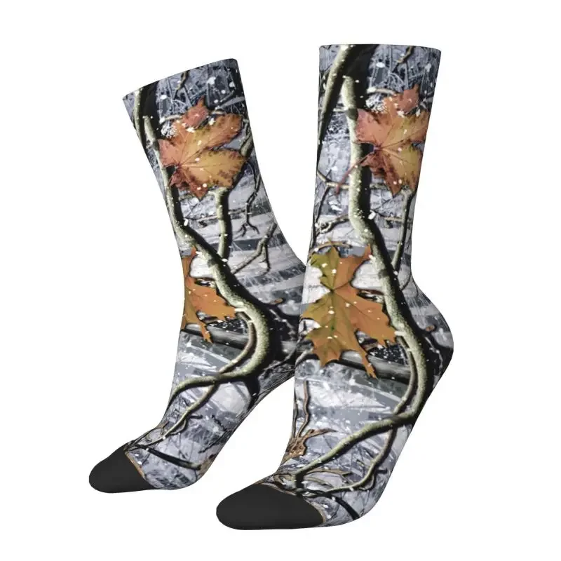 

Y2K cute mens real tree camouflage dress unisex warm comfortable 3D print crew socks