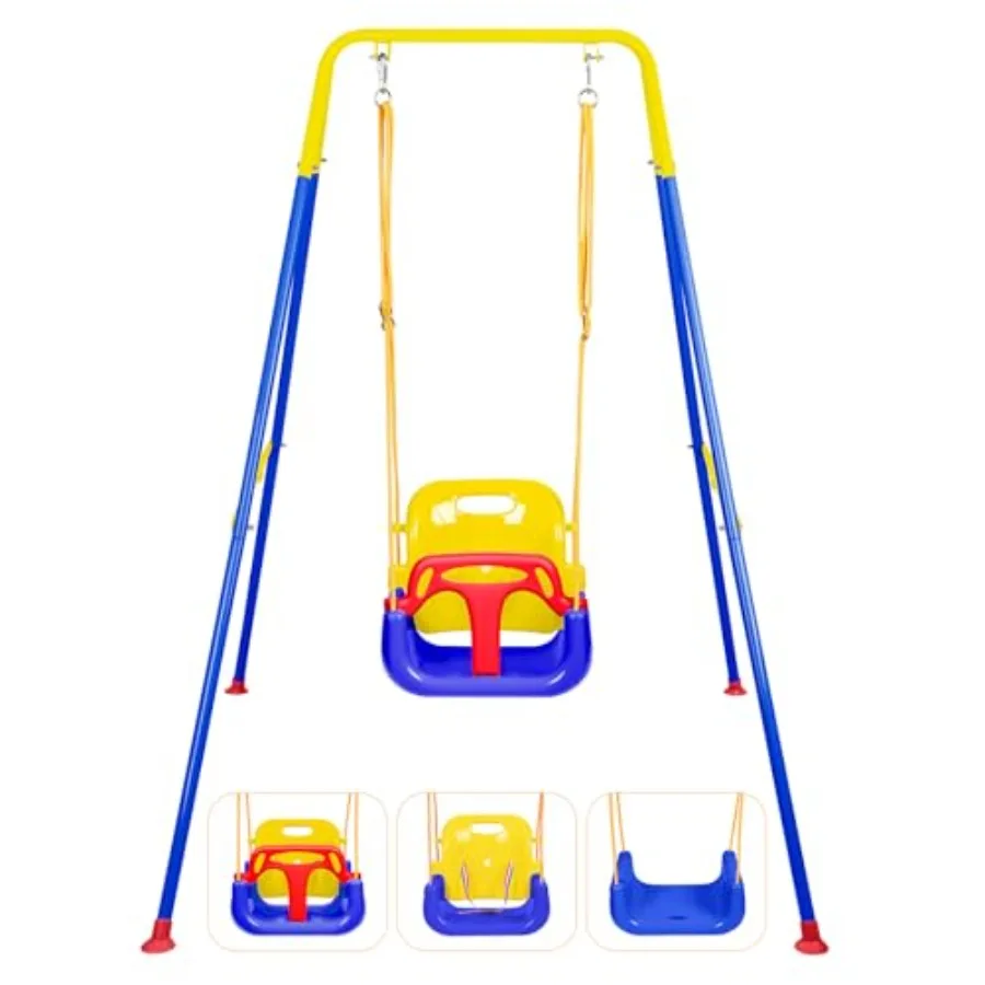 

Многофункциональные качели-трансформер 3-в-1 для малышей: складные, для дома и улицы, для детей от 6 месяцев, легко собираются