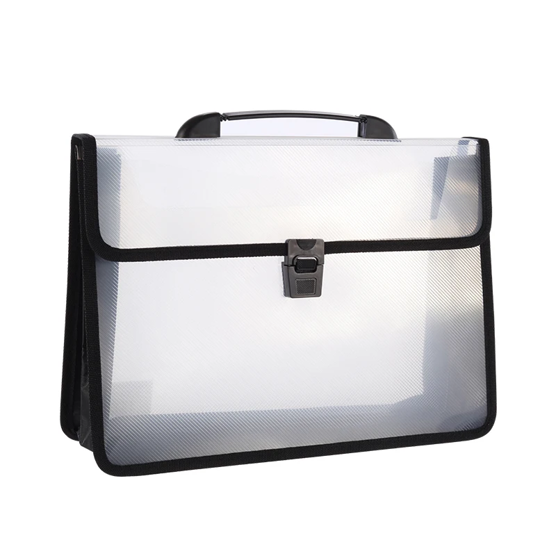 A4 Transparent Twill Portable Storage Bag Large Capacity Thickened Waterproof Button Function of a Variety of Colors