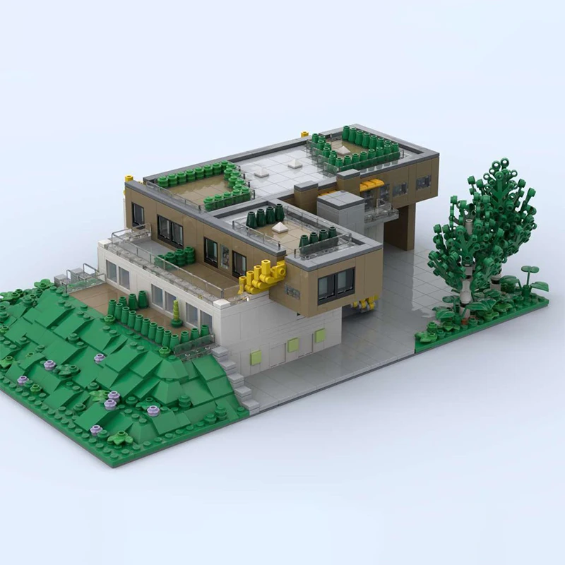 Juego de bloques de construcción modelo Wernersholm Apartments – 2089 piezas de arquitectura nórdica moderna con 15 apartamentos